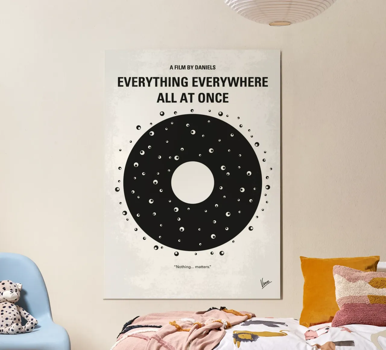 No1380 My Everything Everywhere All at Once minimal movie po alluminio dibond da Chungkong