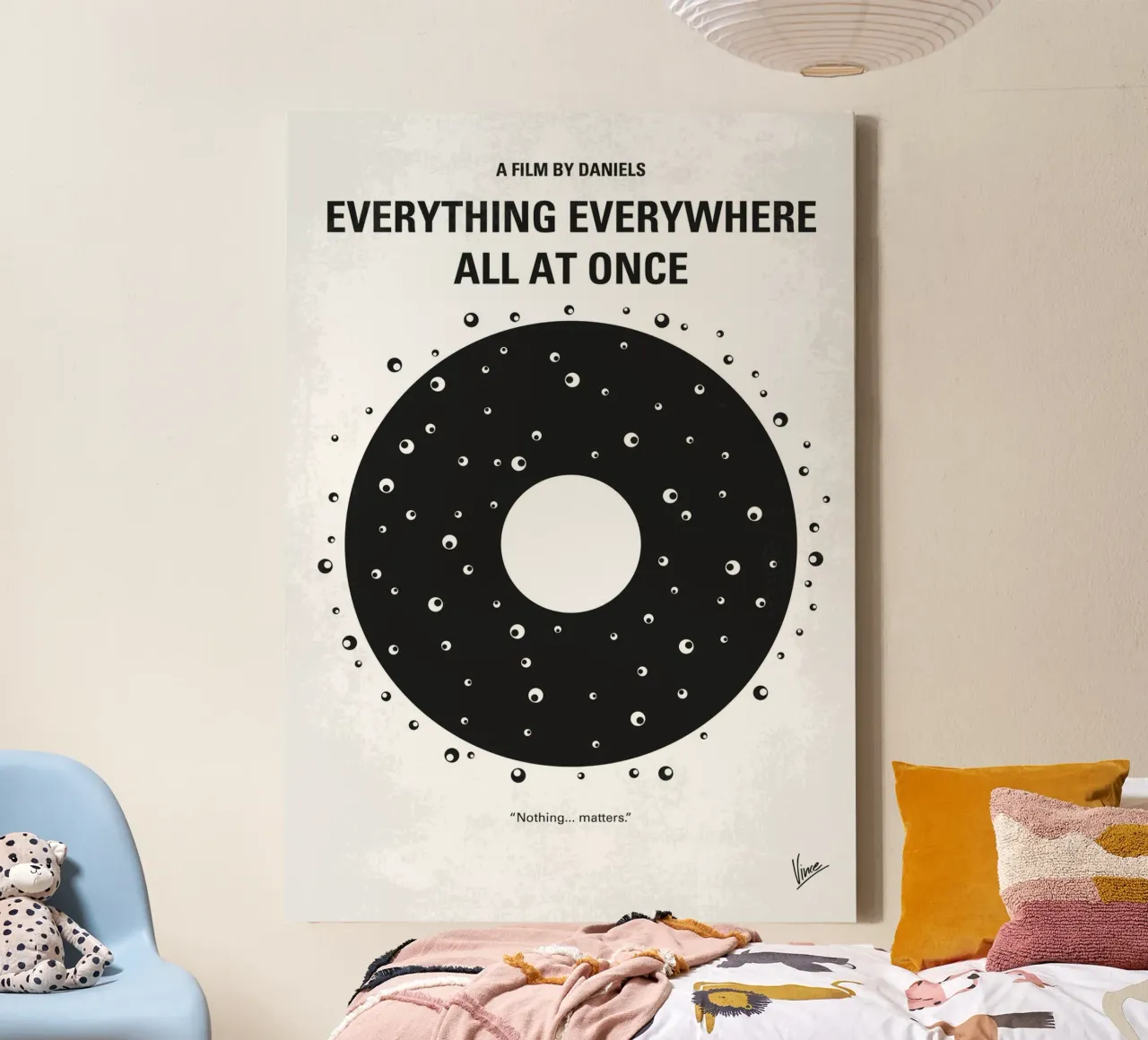 No1380 My Everything Everywhere All at Once minimal movie po canvas by Chungkong