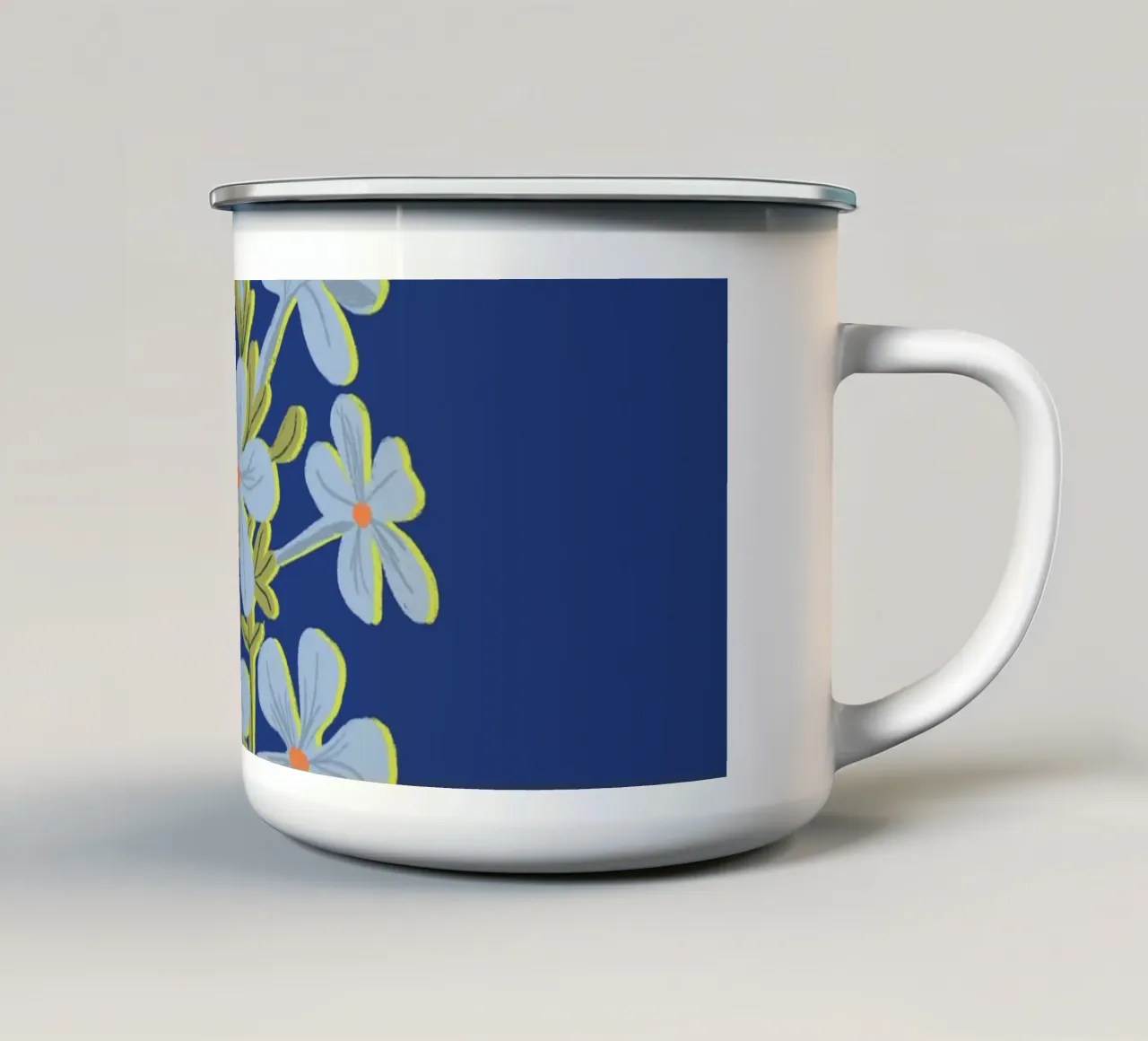 Blue flower tazza in smalto da GigiRosado