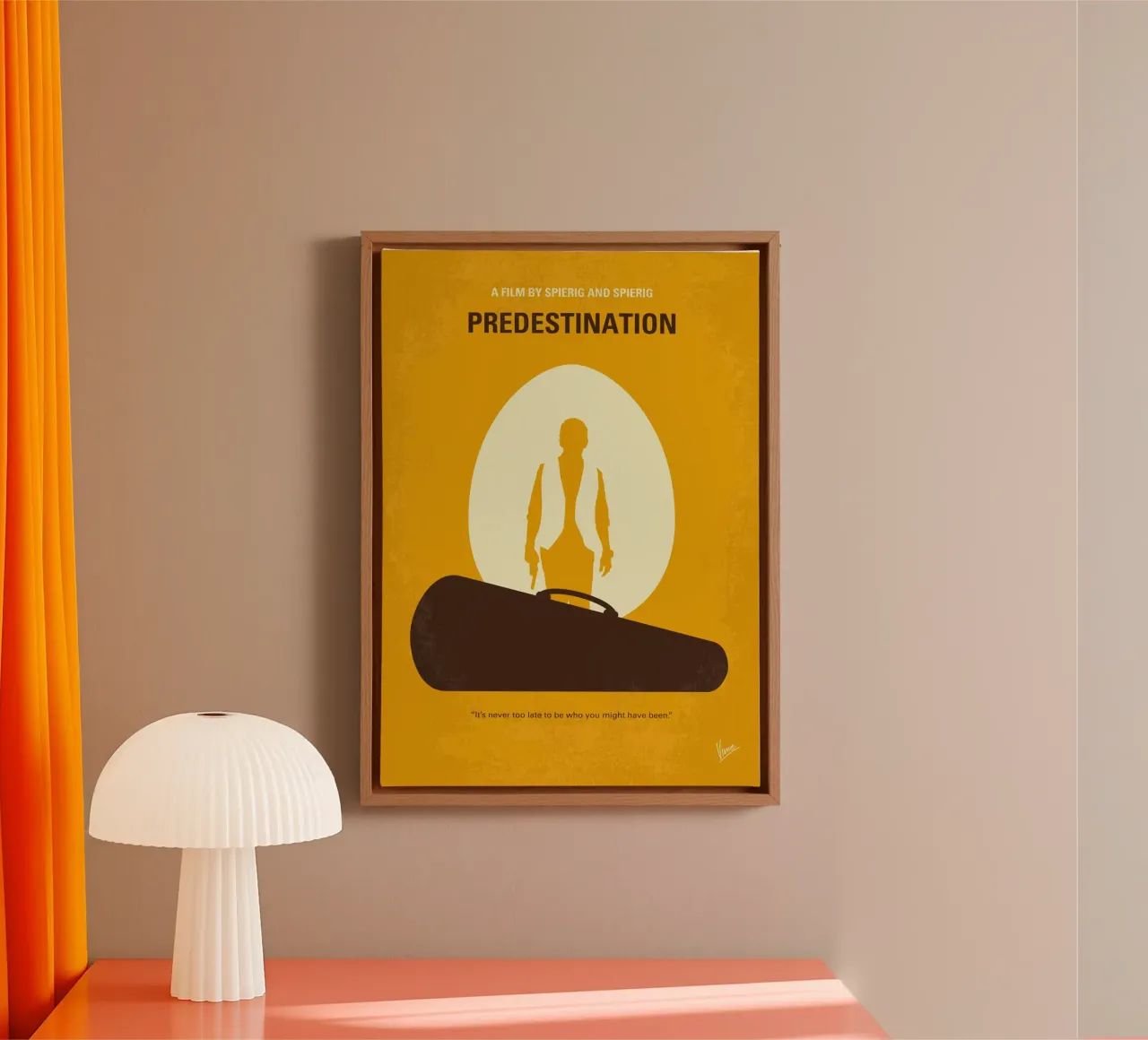 No1384 My Predestination minimal movie poster tela con Cornice a cassetta da Chungkong