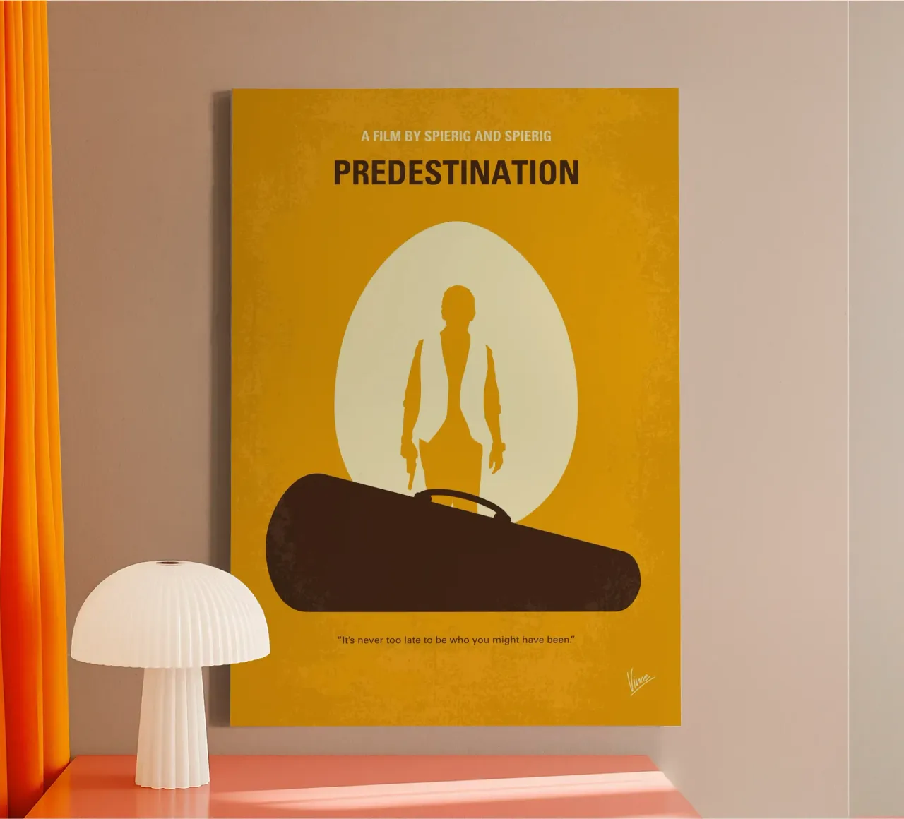 No1384 My Predestination minimal movie poster tela con Cornice a cassetta da Chungkong