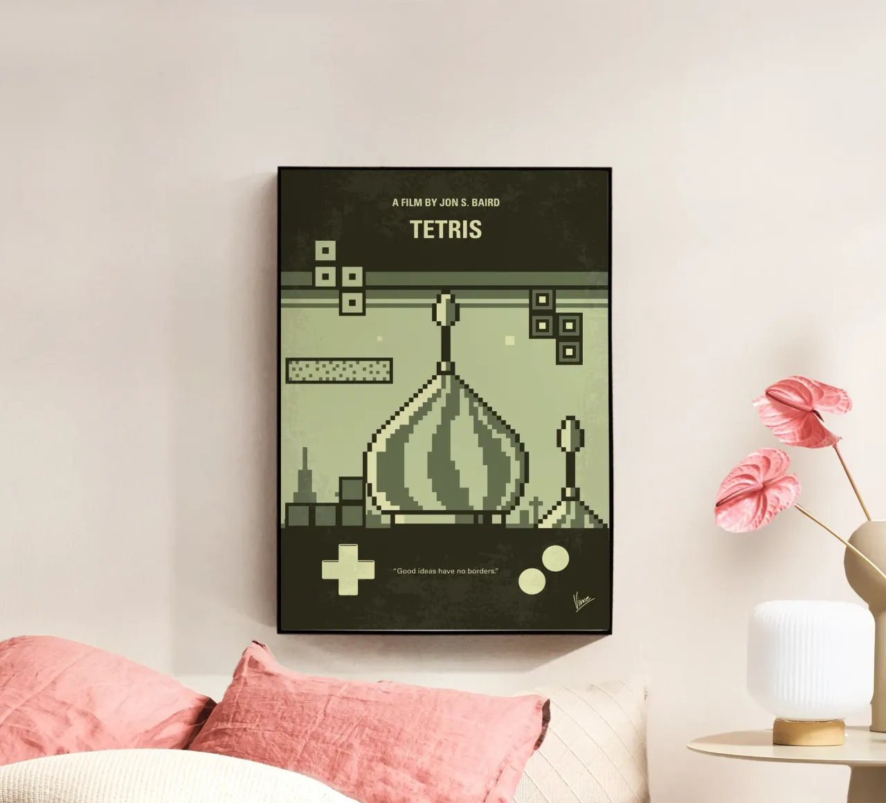 No1385 My Tetris minimal movie poster plexiglass da Chungkong