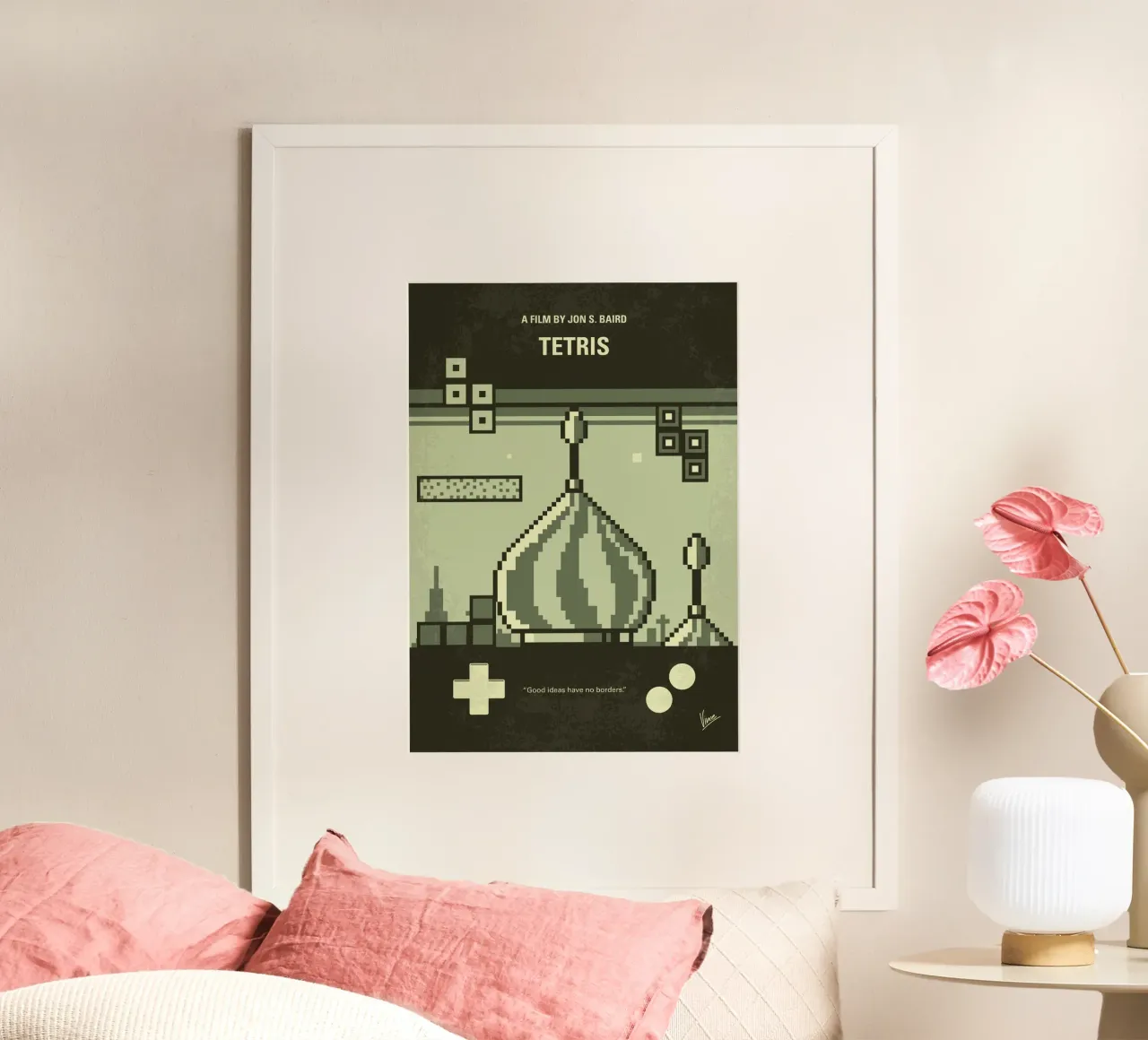 No1385 My Tetris minimal movie poster carta hahnemühle da Chungkong