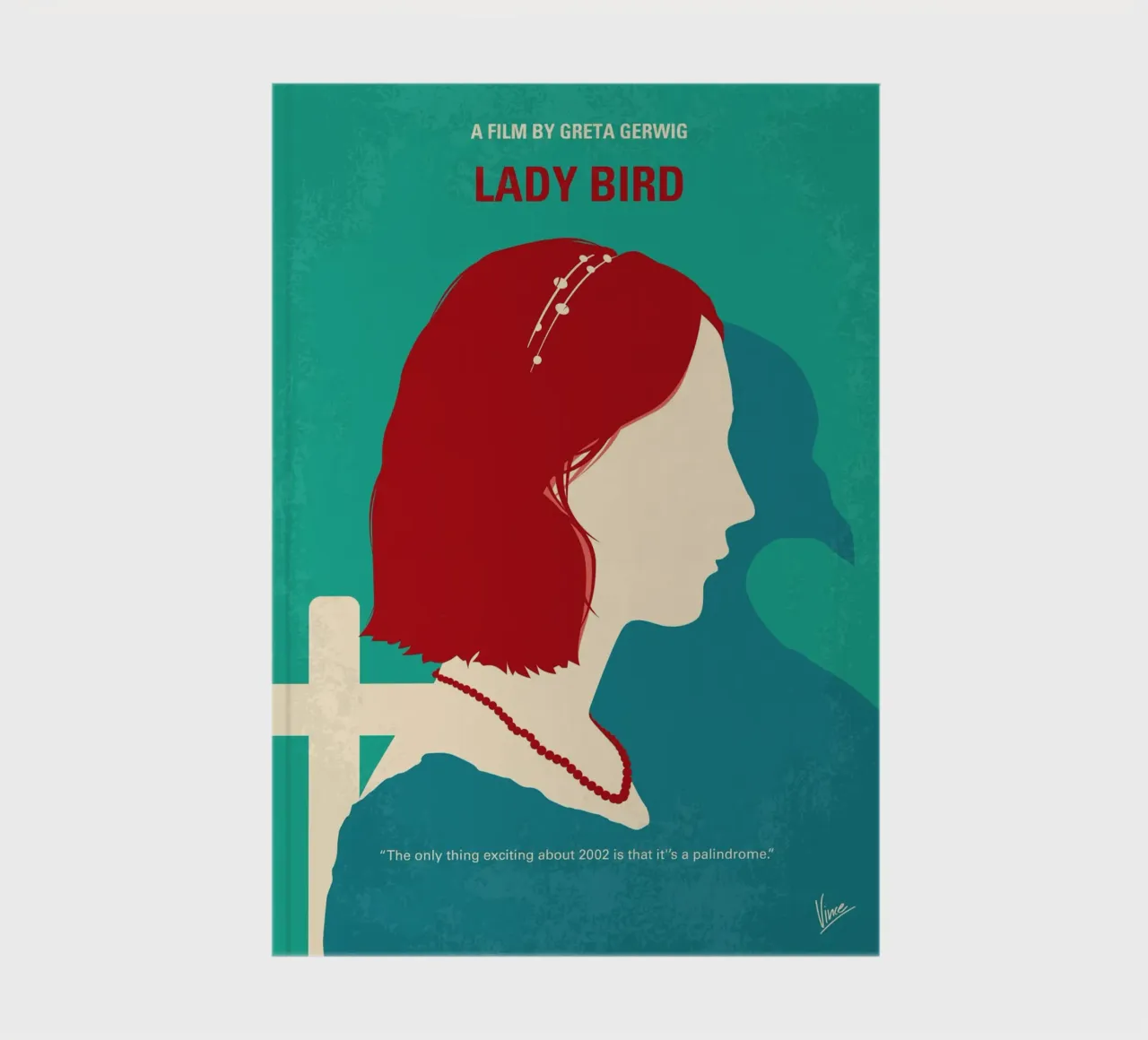 No1388 My Lady Bird minimal movie poster notebook by Chungkong
