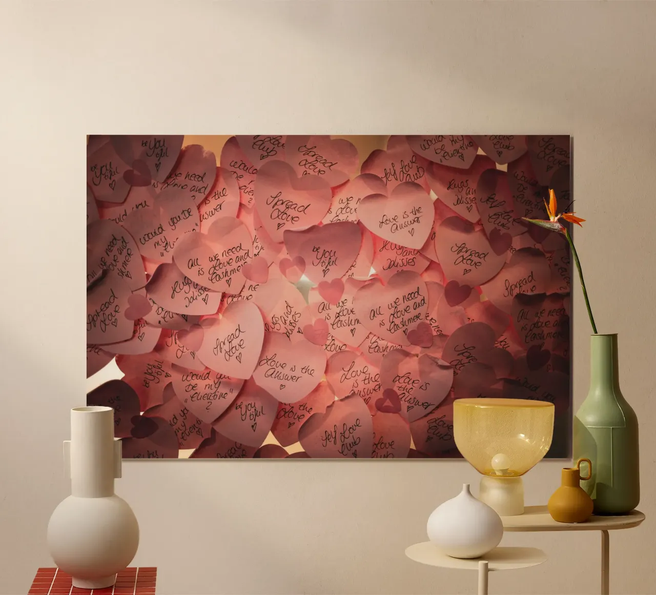 Valentinstag poster con telaio in legno da Flo Klein