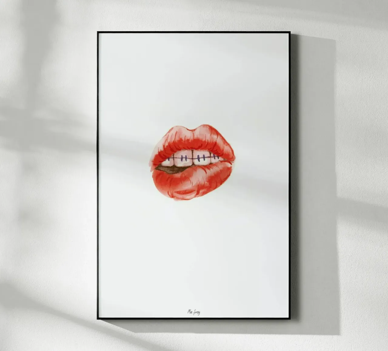 Kiss 2 plexiglass da Mie Frey Damgaard