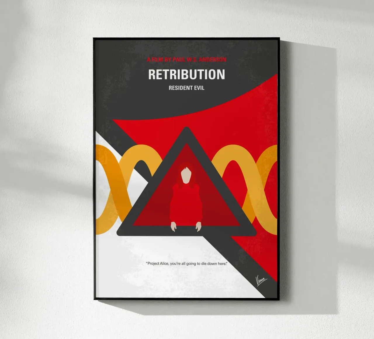 No1392-5 My Resident Evil-Retribution plexiglass da Chungkong