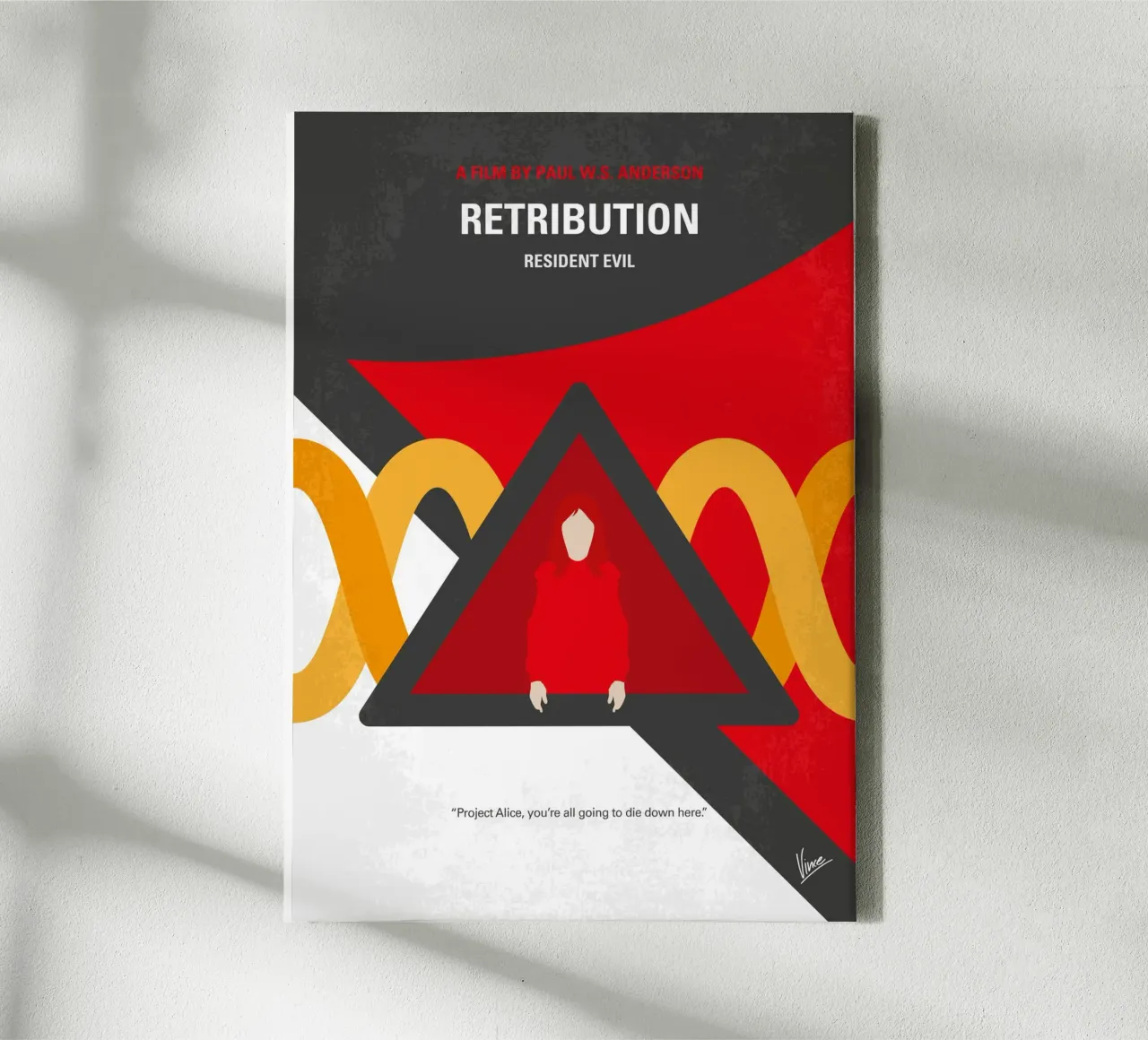 No1392-5 My Resident Evil-Retribution tela con Cornice a cassetta da Chungkong