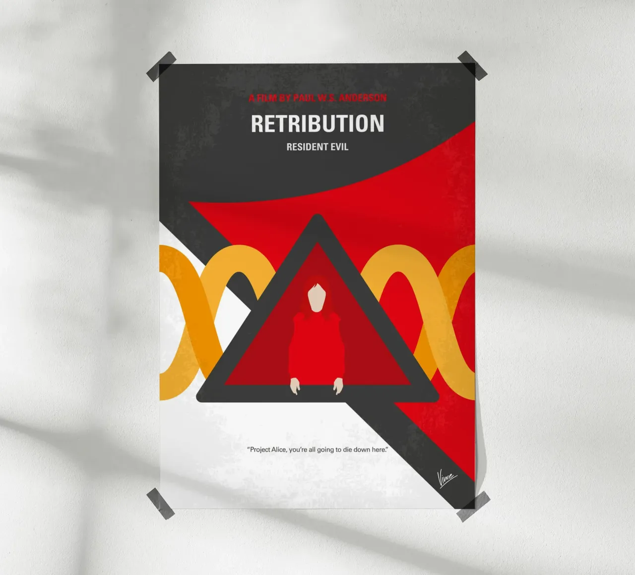 No1392-5 My Resident Evil-Retribution carta hahnemühle da Chungkong