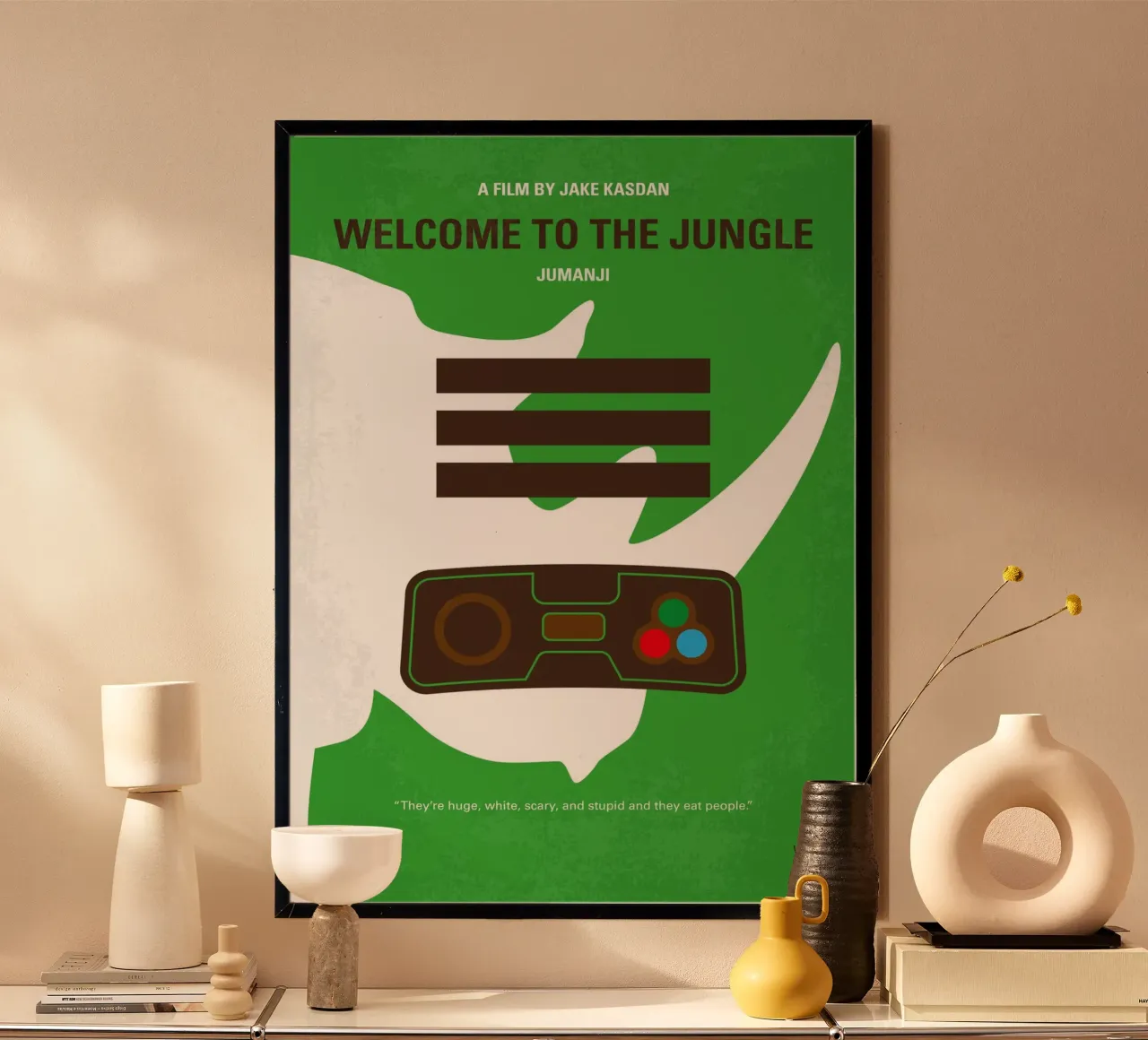 No1393 My Jumanji-1 minimal movie poster poster con telaio in plastica da Chungkong