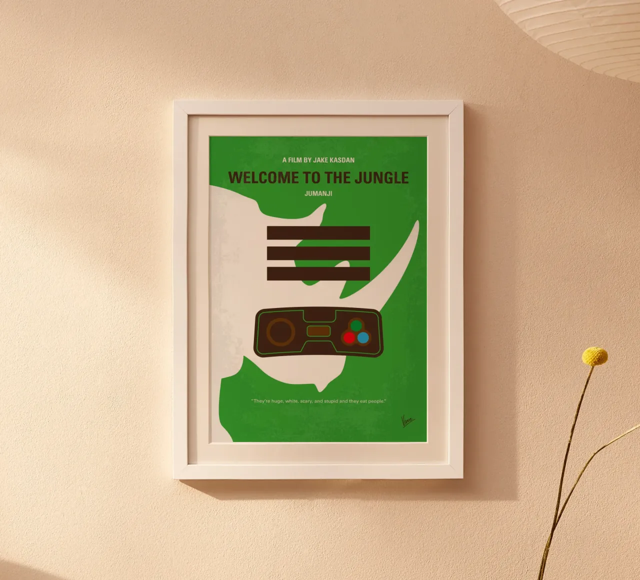 No1393 My Jumanji-1 minimal movie poster poster con telaio in plastica da Chungkong