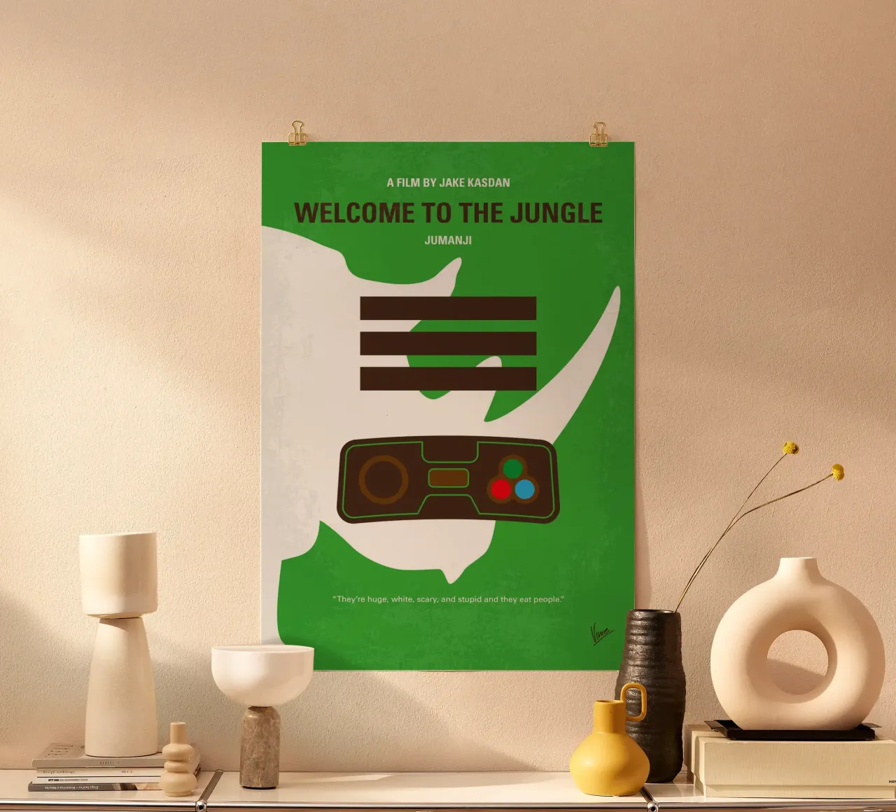 No1393 My Jumanji-1 minimal movie poster poster con telaio in plastica da Chungkong