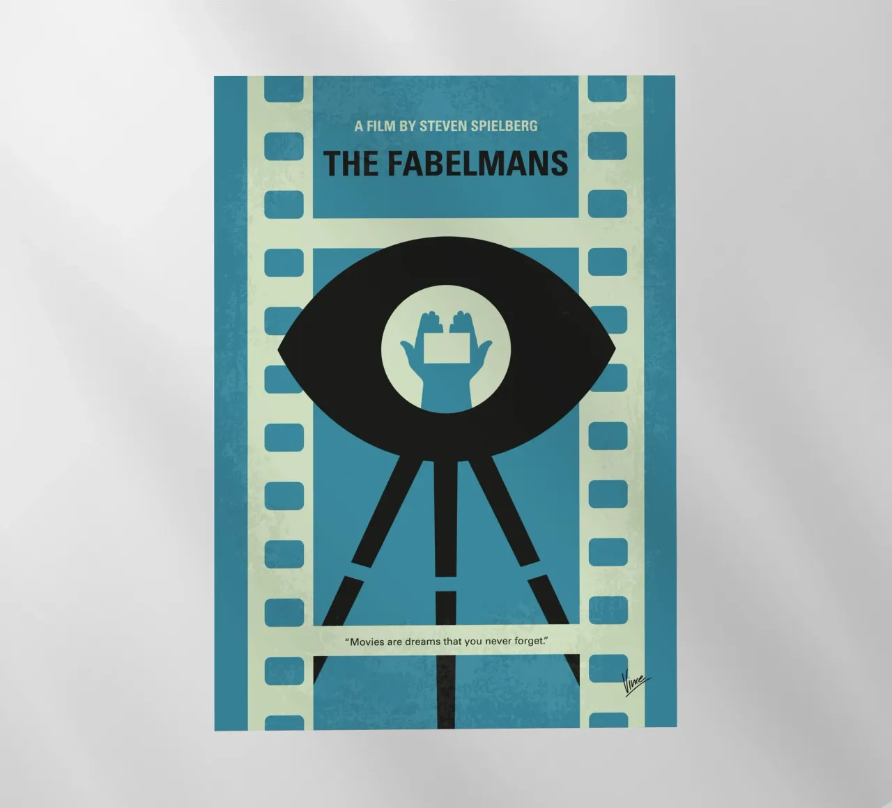 No1397 My The Fabelmans minimal movie poster pellicola backlit da Chungkong