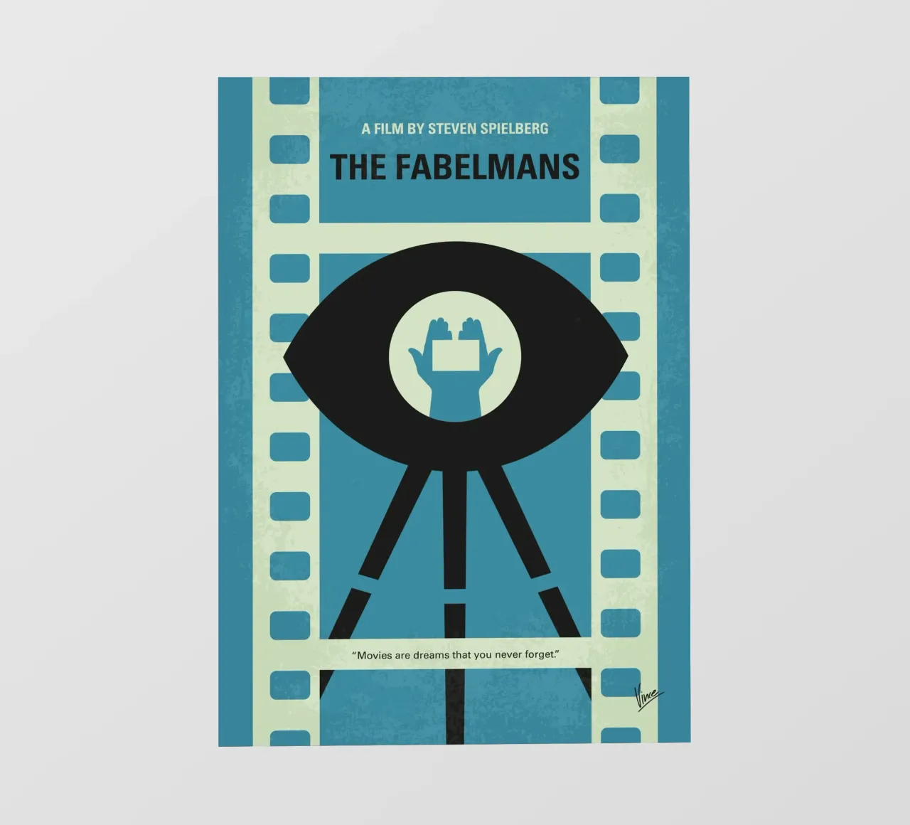 No1397 My The Fabelmans minimal movie poster pellicola backlit da Chungkong