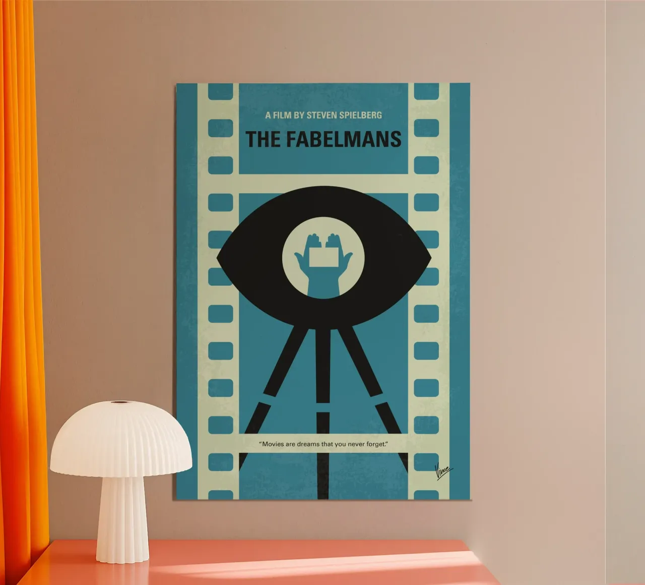 No1397 My The Fabelmans minimal movie poster carta hahnemühle da Chungkong