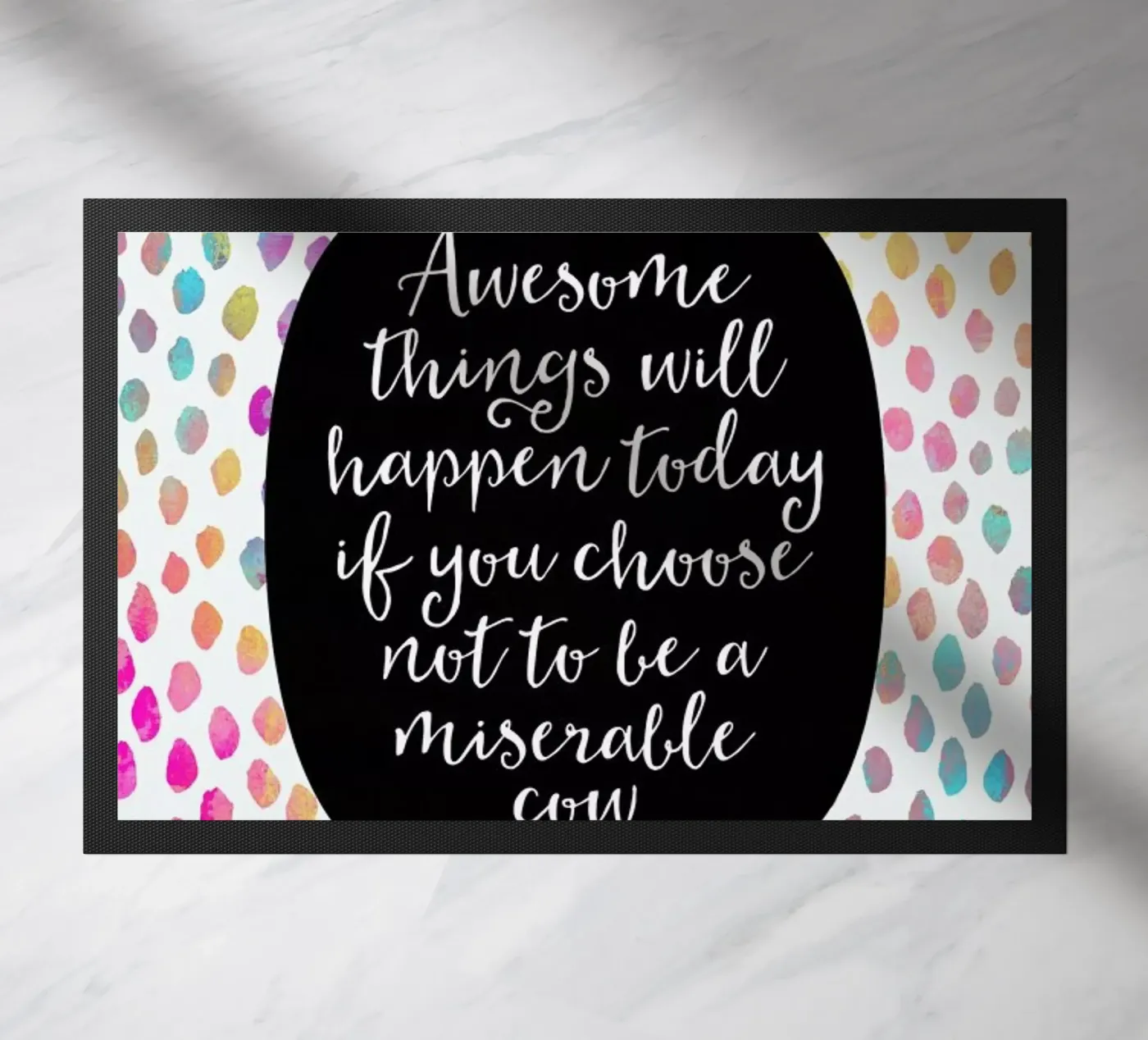 Awesome Things doormat by Elisabeth Fredriksson