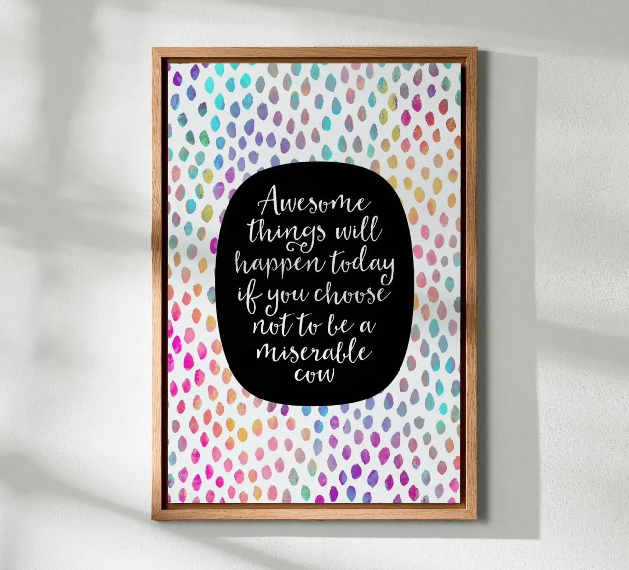 Awesome Things tela con Cornice a cassetta da Elisabeth Fredriksson