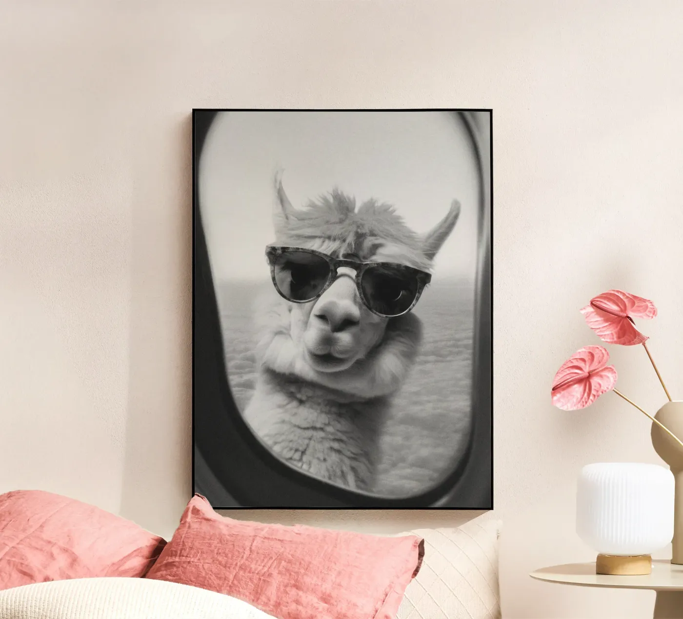 Funny Llama plexiglass da Dagmar Pels