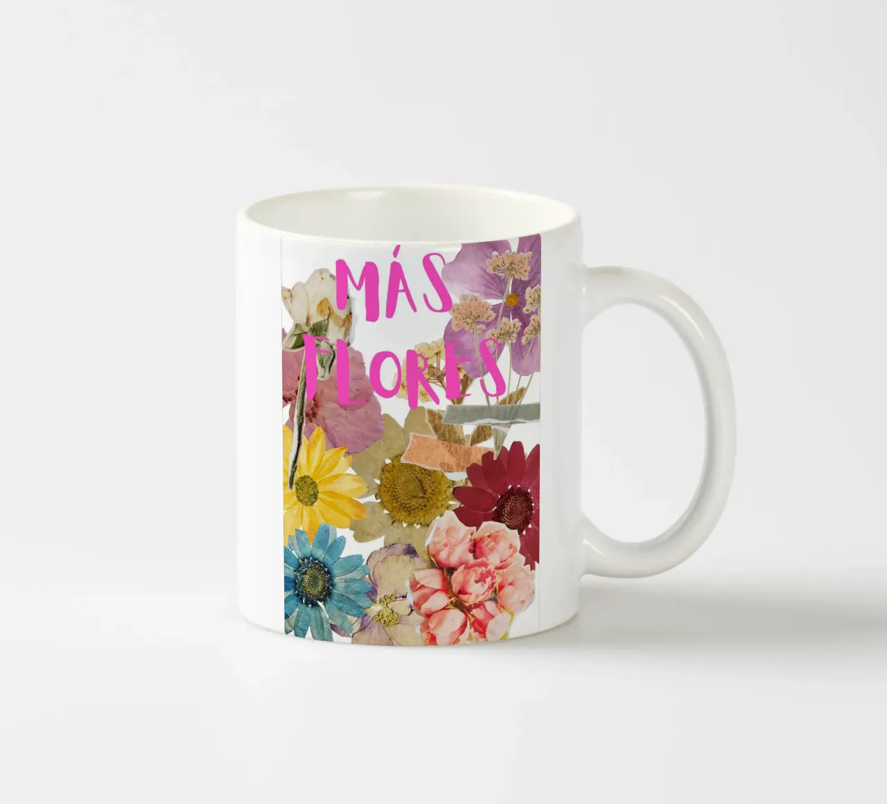 Poster in boho style - más flores tazza in ceramica da heartswordsonpaper