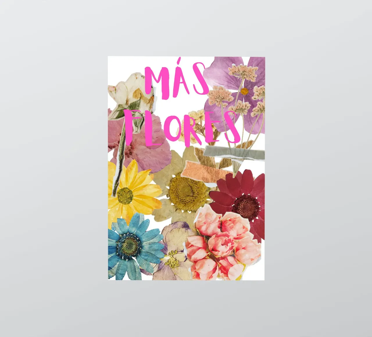 Poster in boho style - más flores adesivo da heartswordsonpaper