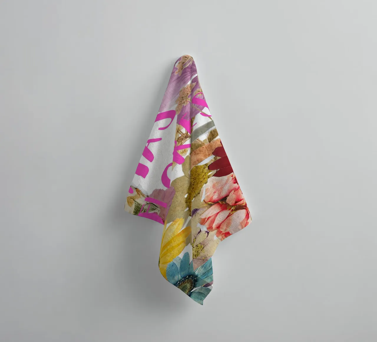 Poster in boho style - más flores asciugamano da bagno da heartswordsonpaper