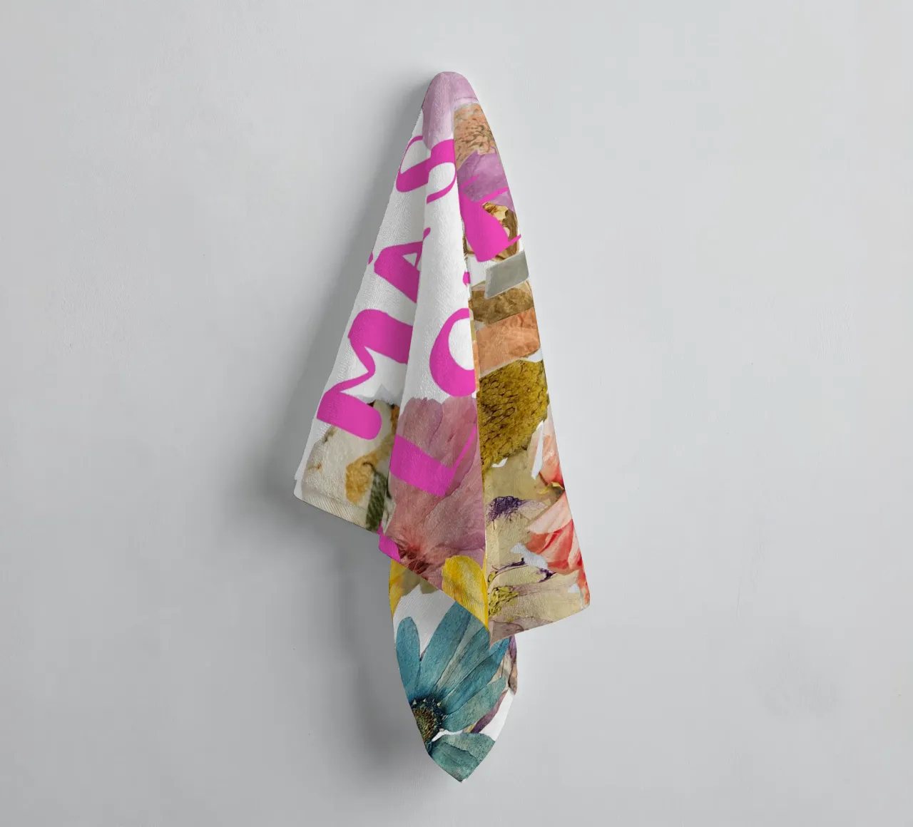 Poster in boho style - más flores asciugamano da bagno da heartswordsonpaper