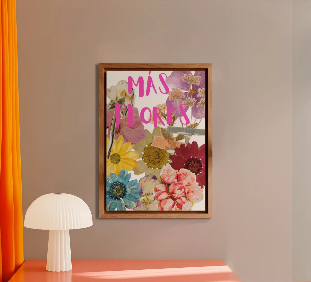 Poster in boho style - más flores alluminio dibond da heartswordsonpaper