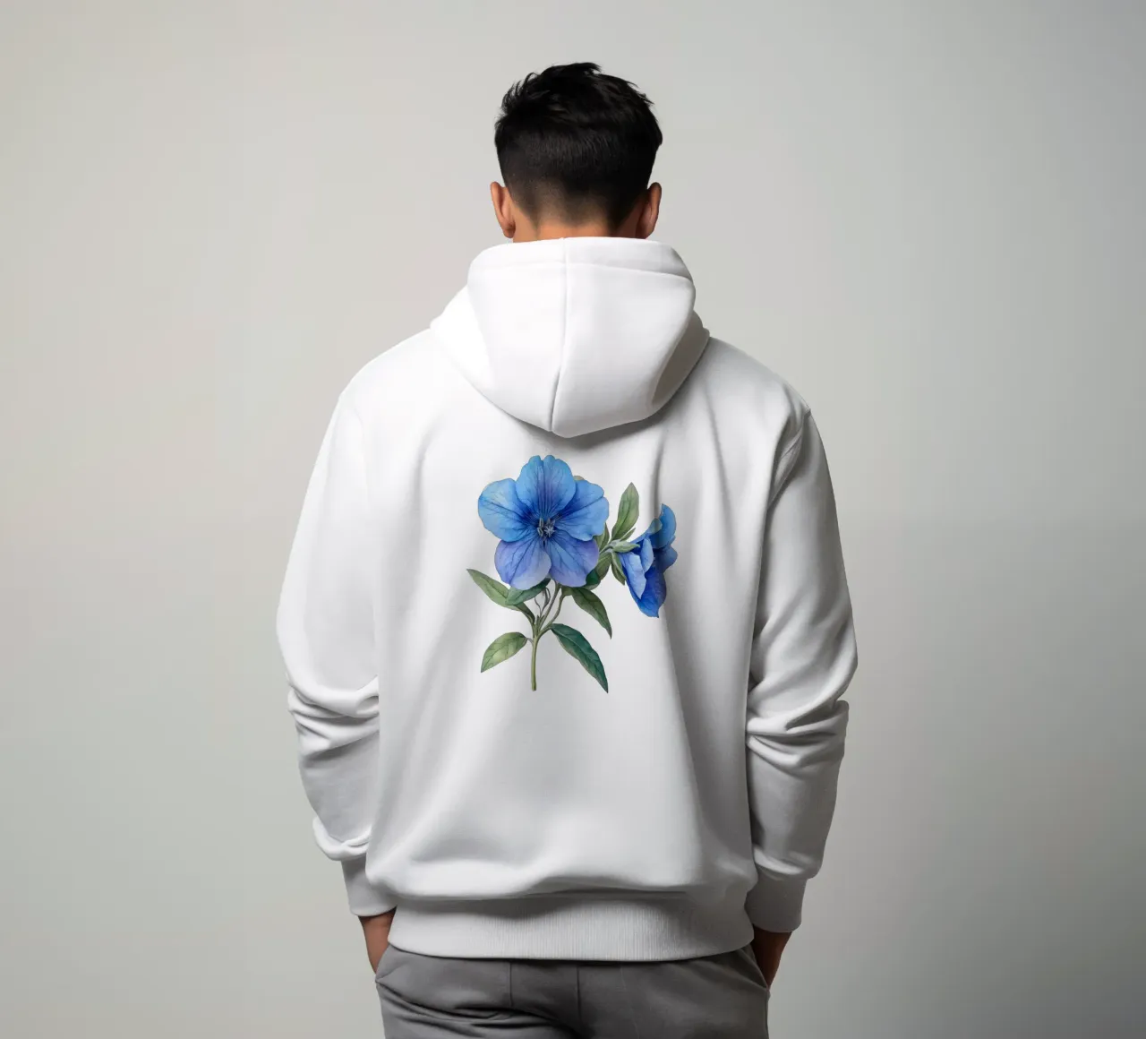 Fiore di lobelia 2 felpa con cappuccio da Bold Blooms