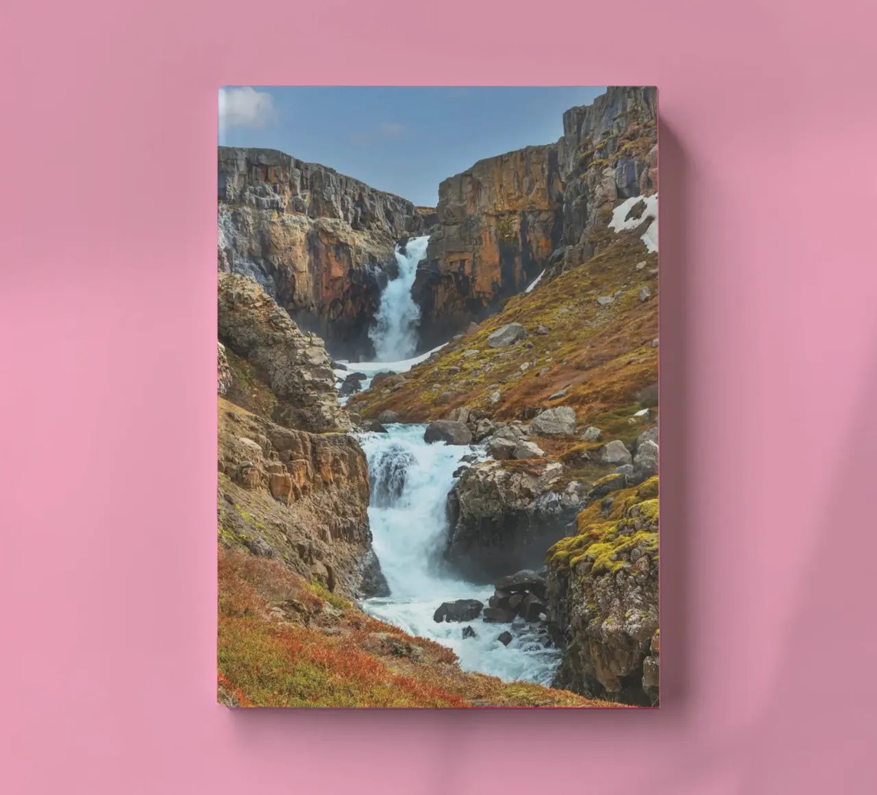 Fardagafoss notebook by Dave Hare Photography