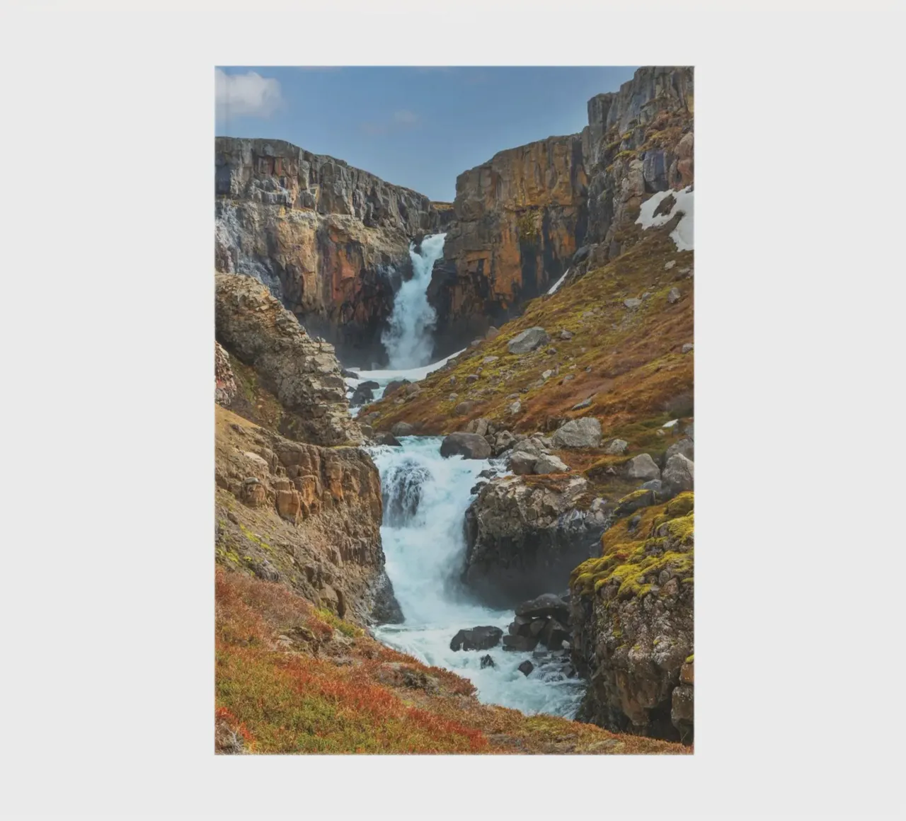 Fardagafoss notebook by Dave Hare Photography