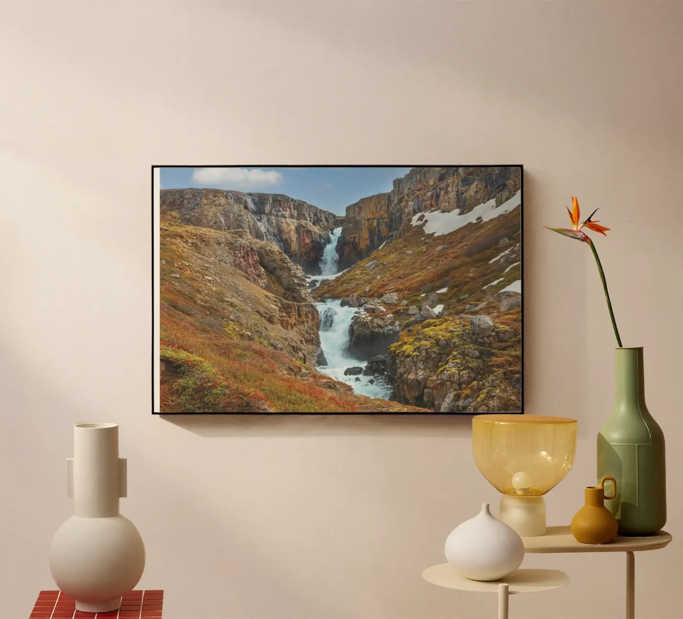 Fardagafoss plexiglass da Dave Hare Photography