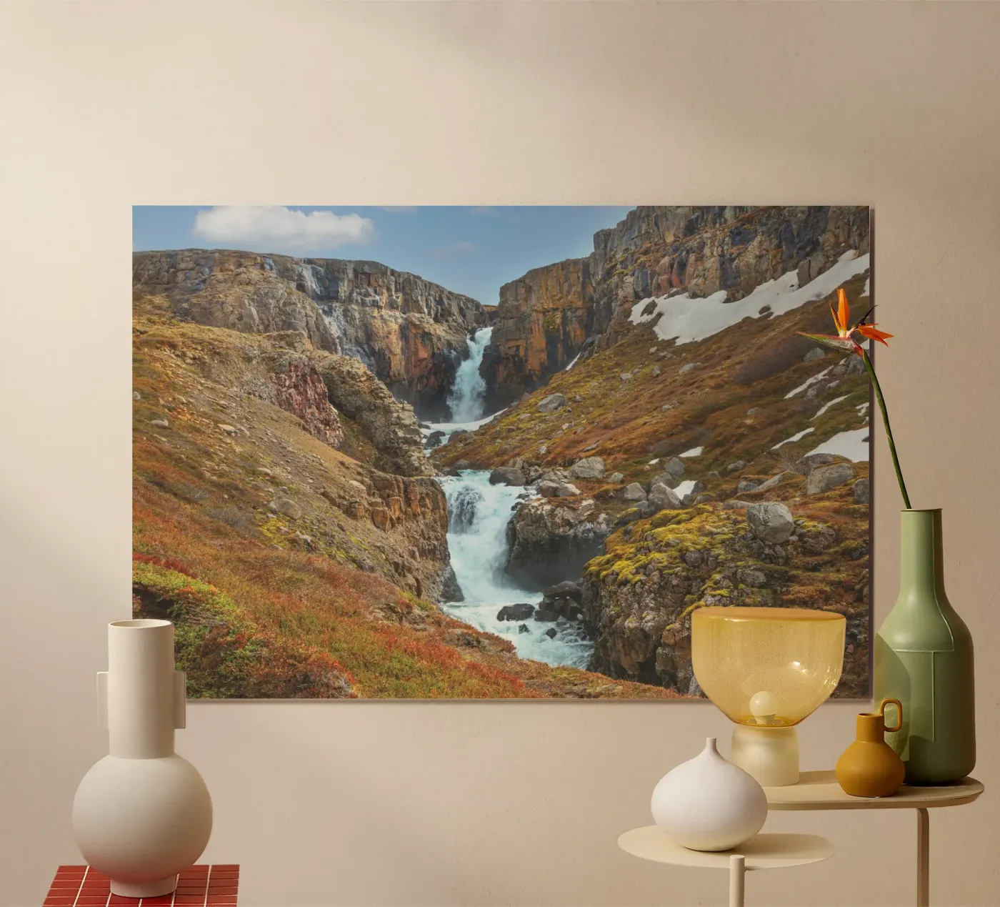 Fardagafoss poster da Dave Hare Photography