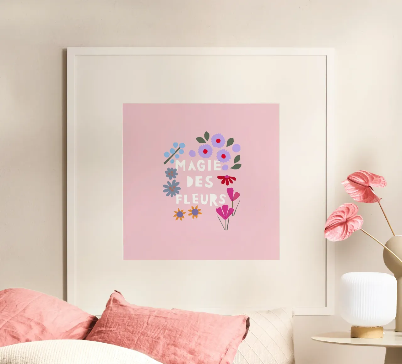 Magie des Fleurs rosa carta hahnemühle da Iris Knabenschuh Design