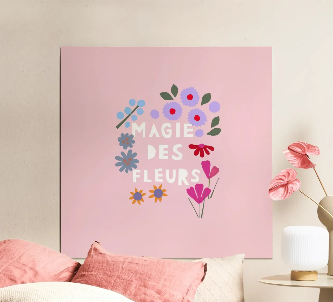 Magie des Fleurs rosa carta hahnemühle da Iris Knabenschuh Design