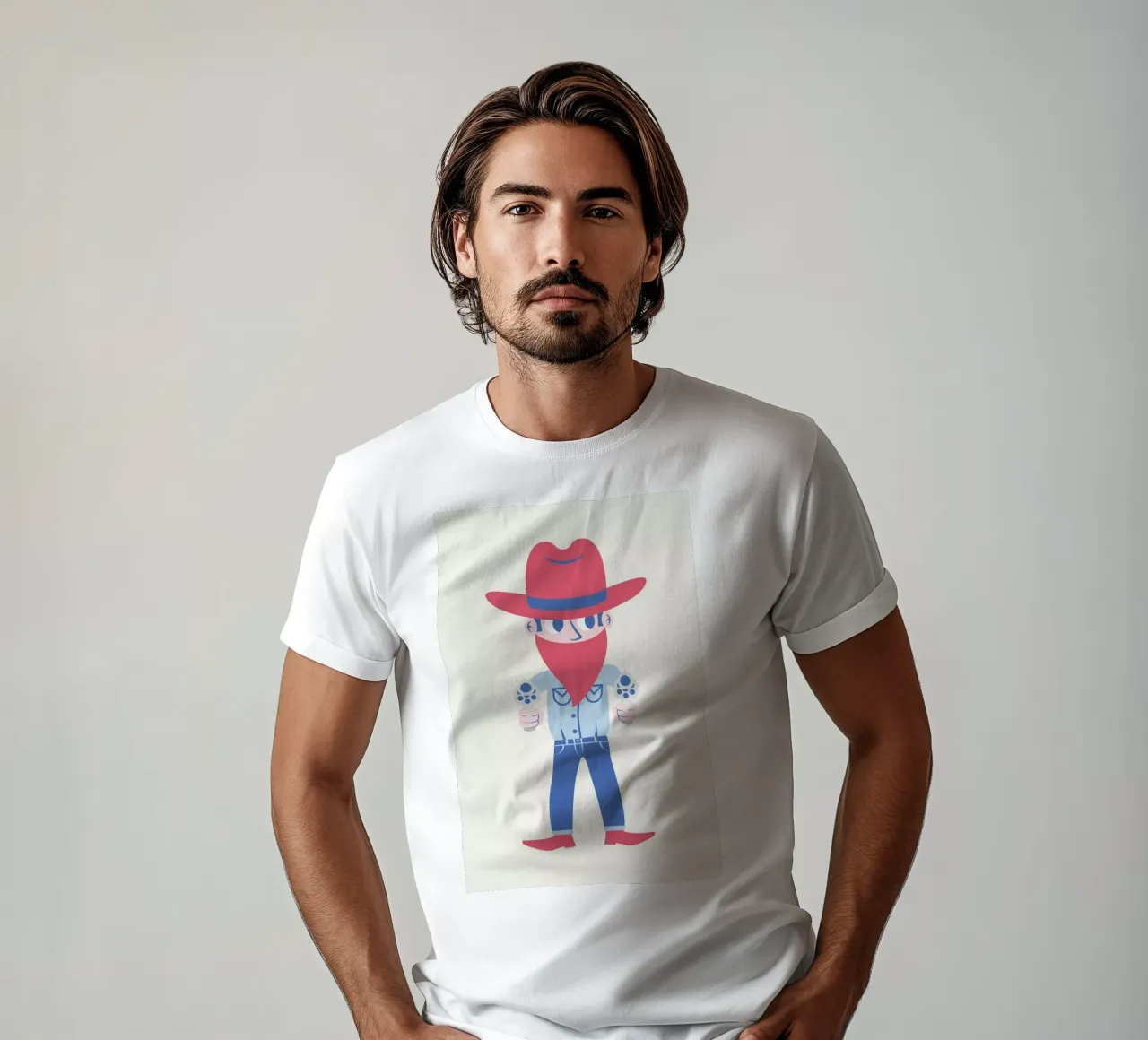 Cowboy t-shirt by The Poster Kid