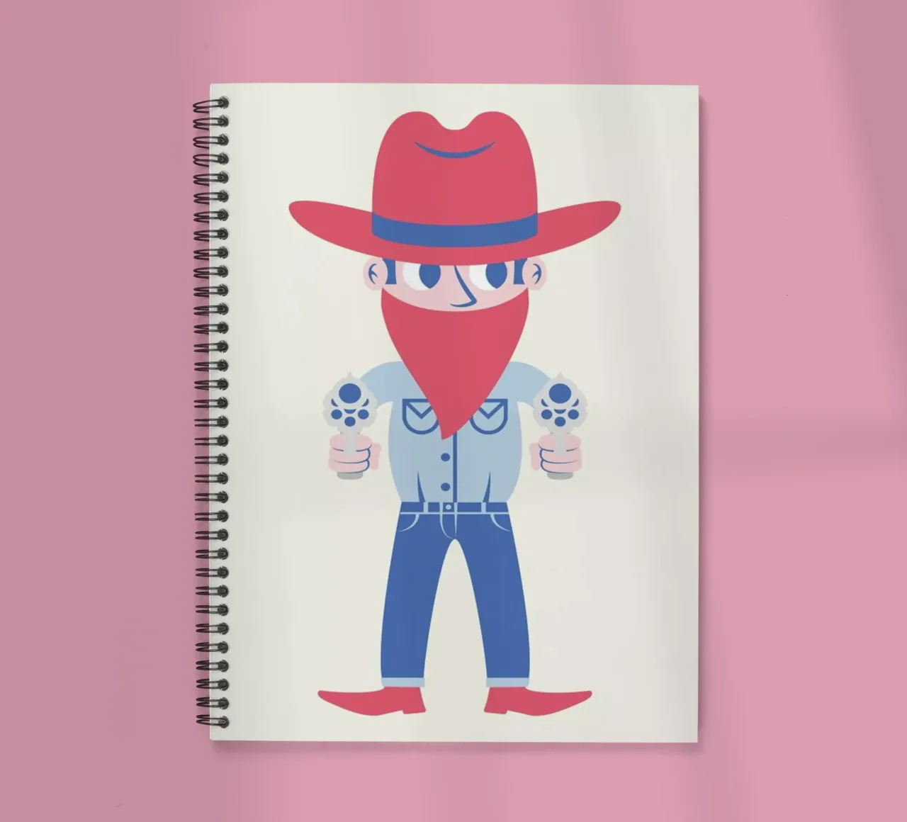 Cowboy spiral notebook by The Poster Kid