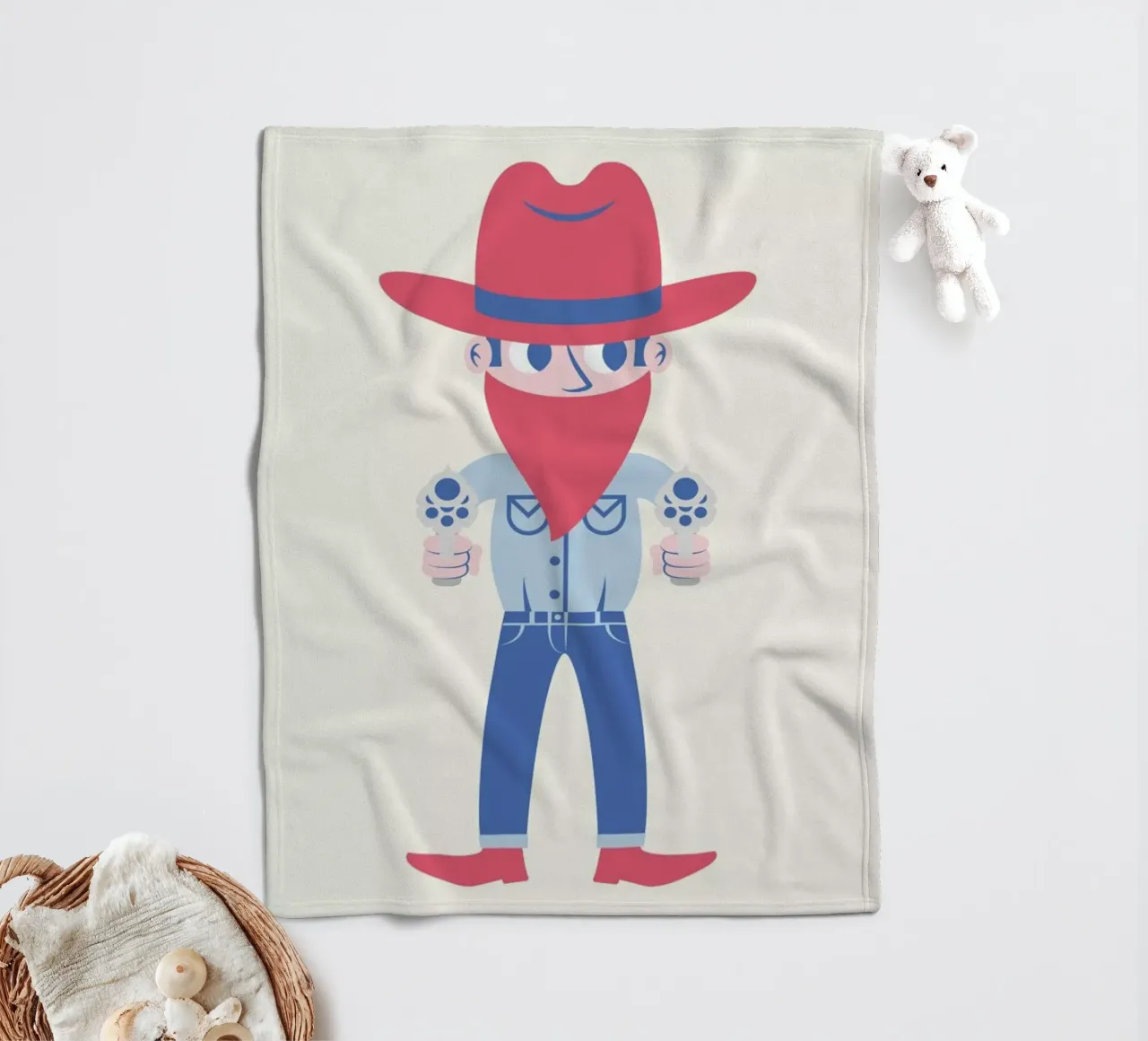 Cowboy coperta in pile da The Poster Kid