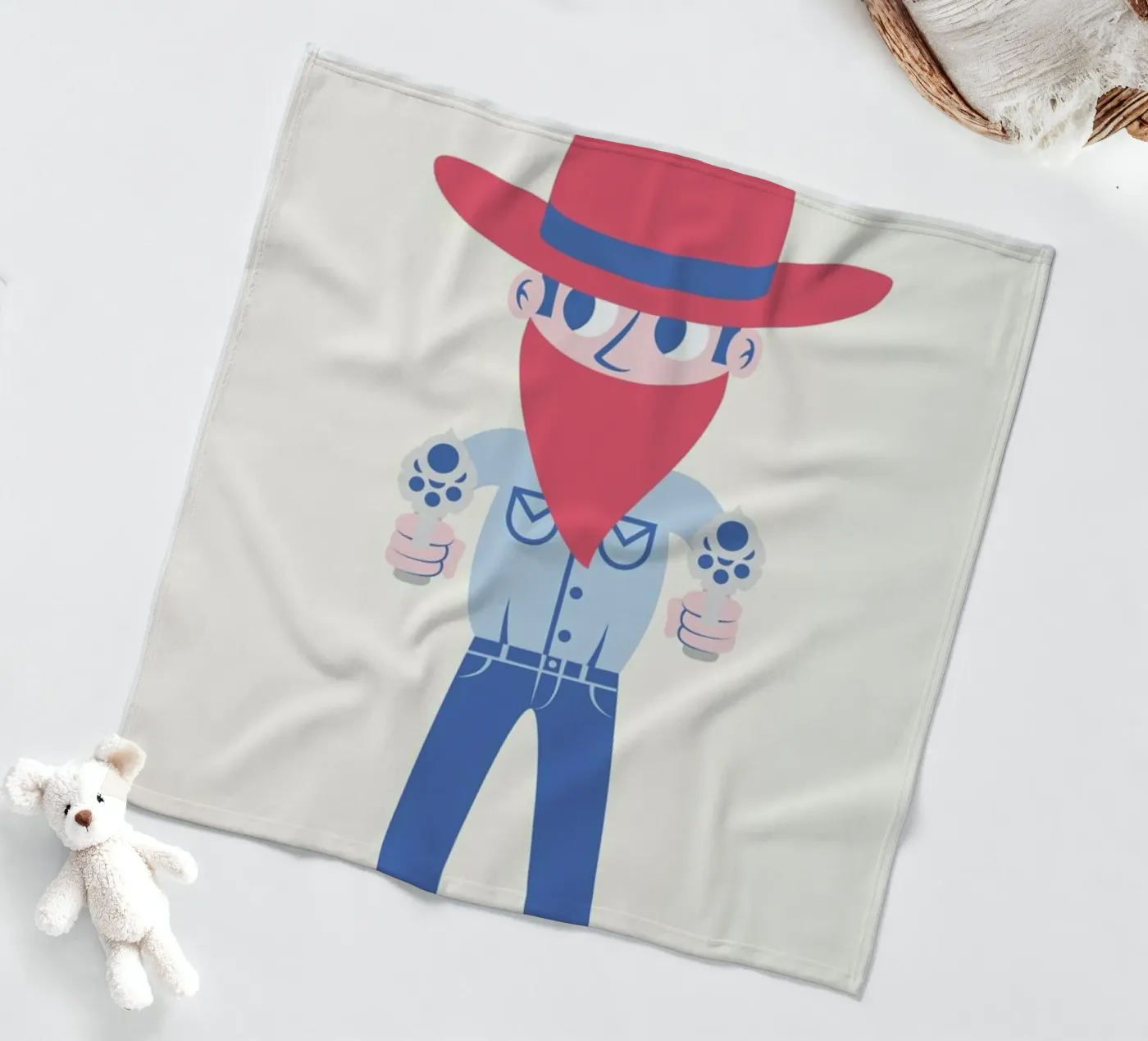 Cowboy Fleecedecke von The Poster Kid