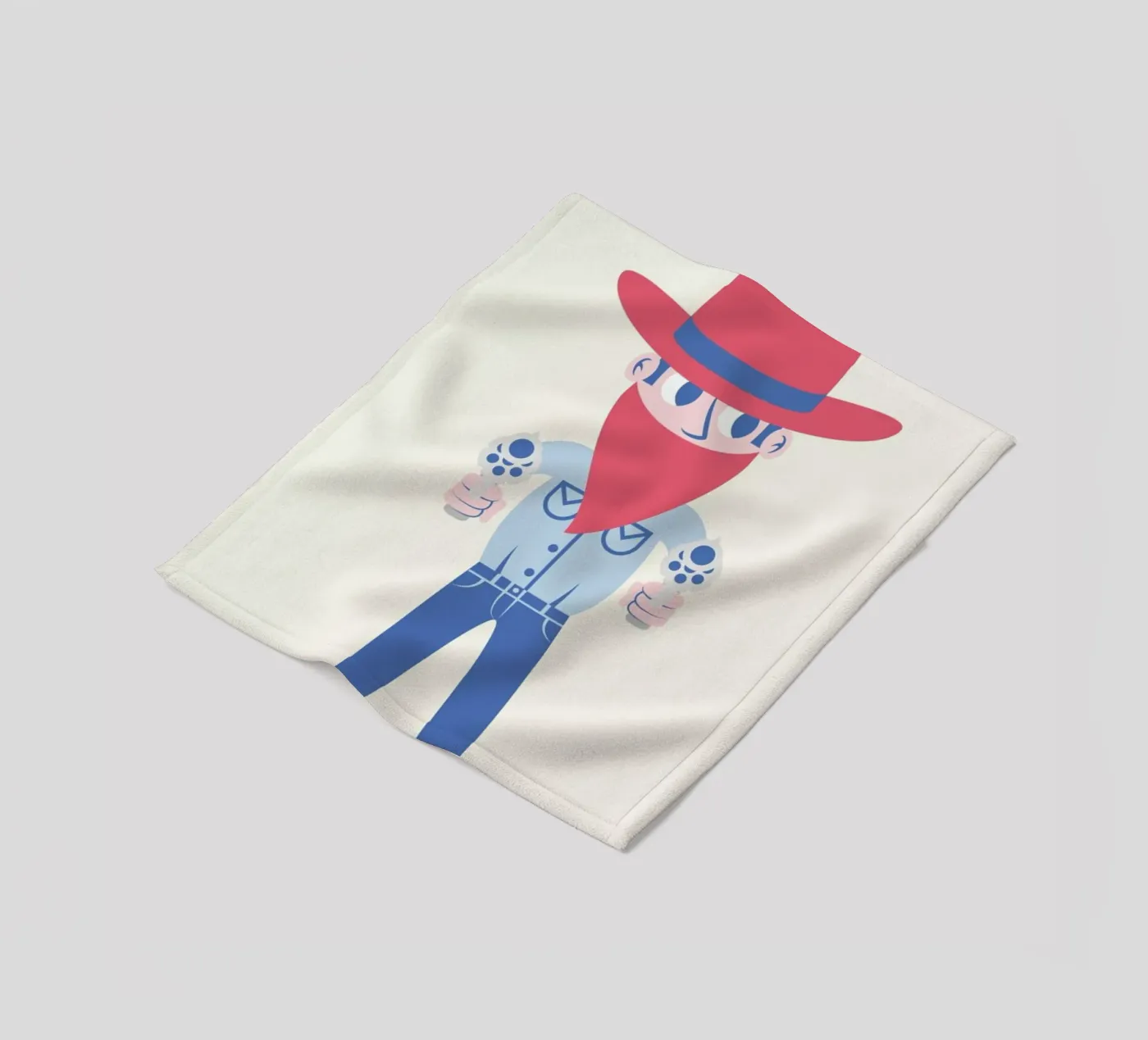 Cowboy Fleecedecke von The Poster Kid