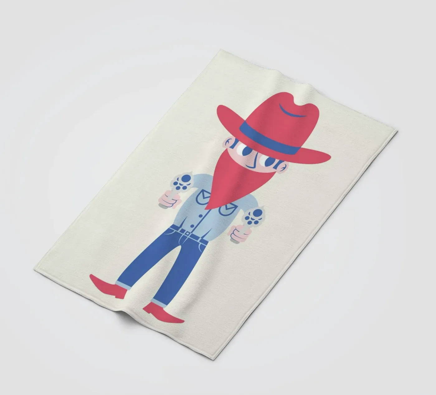 Cowboy Fleecedecke von The Poster Kid