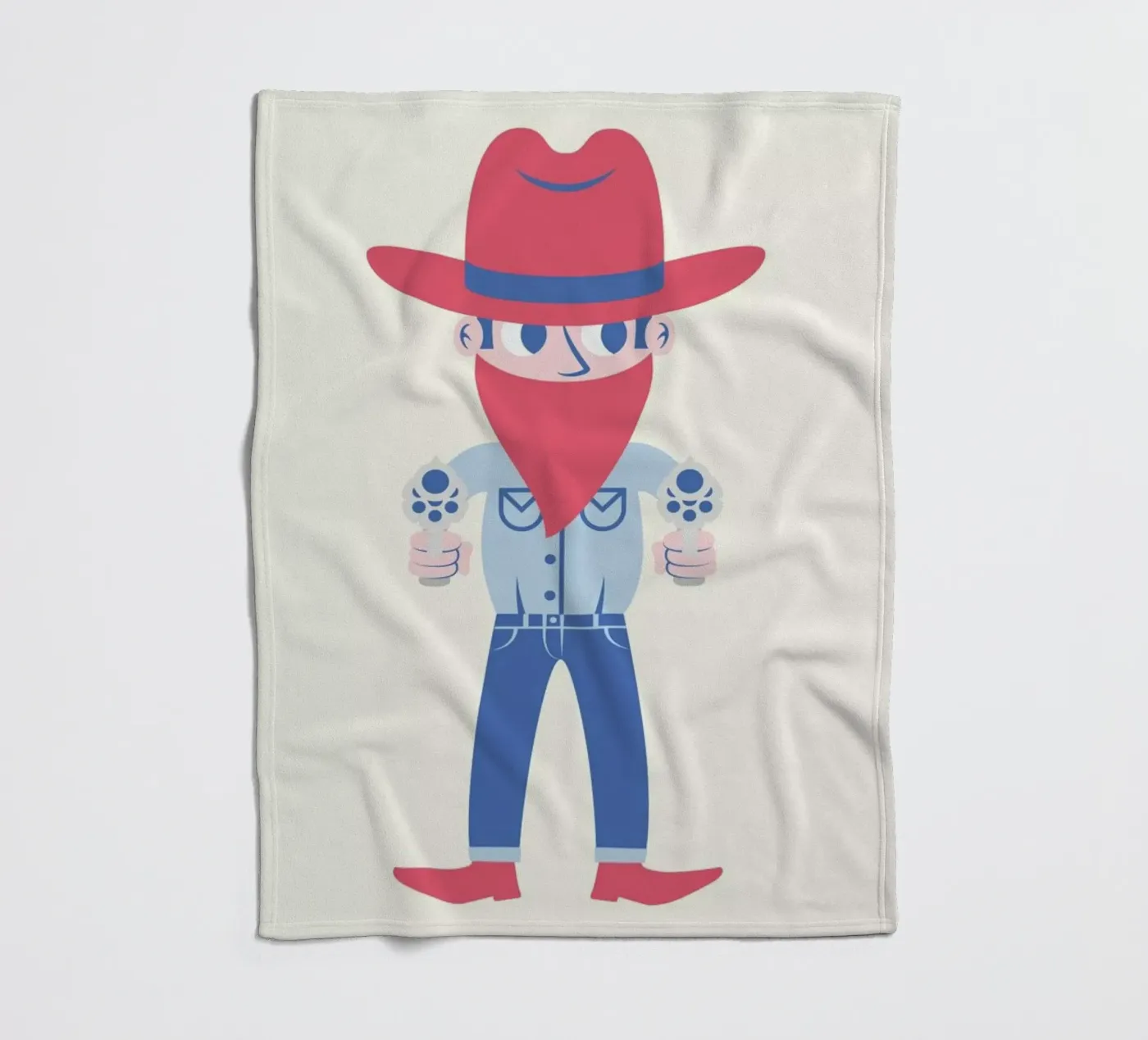 Cowboy Fleecedecke von The Poster Kid