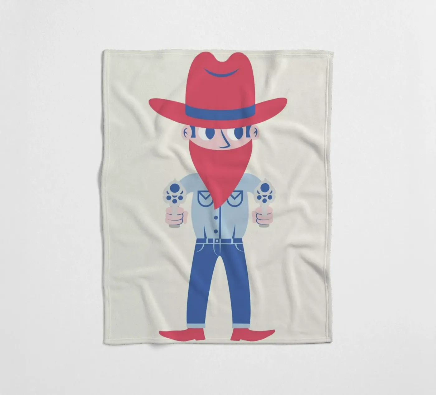 Cowboy Fleecedecke von The Poster Kid
