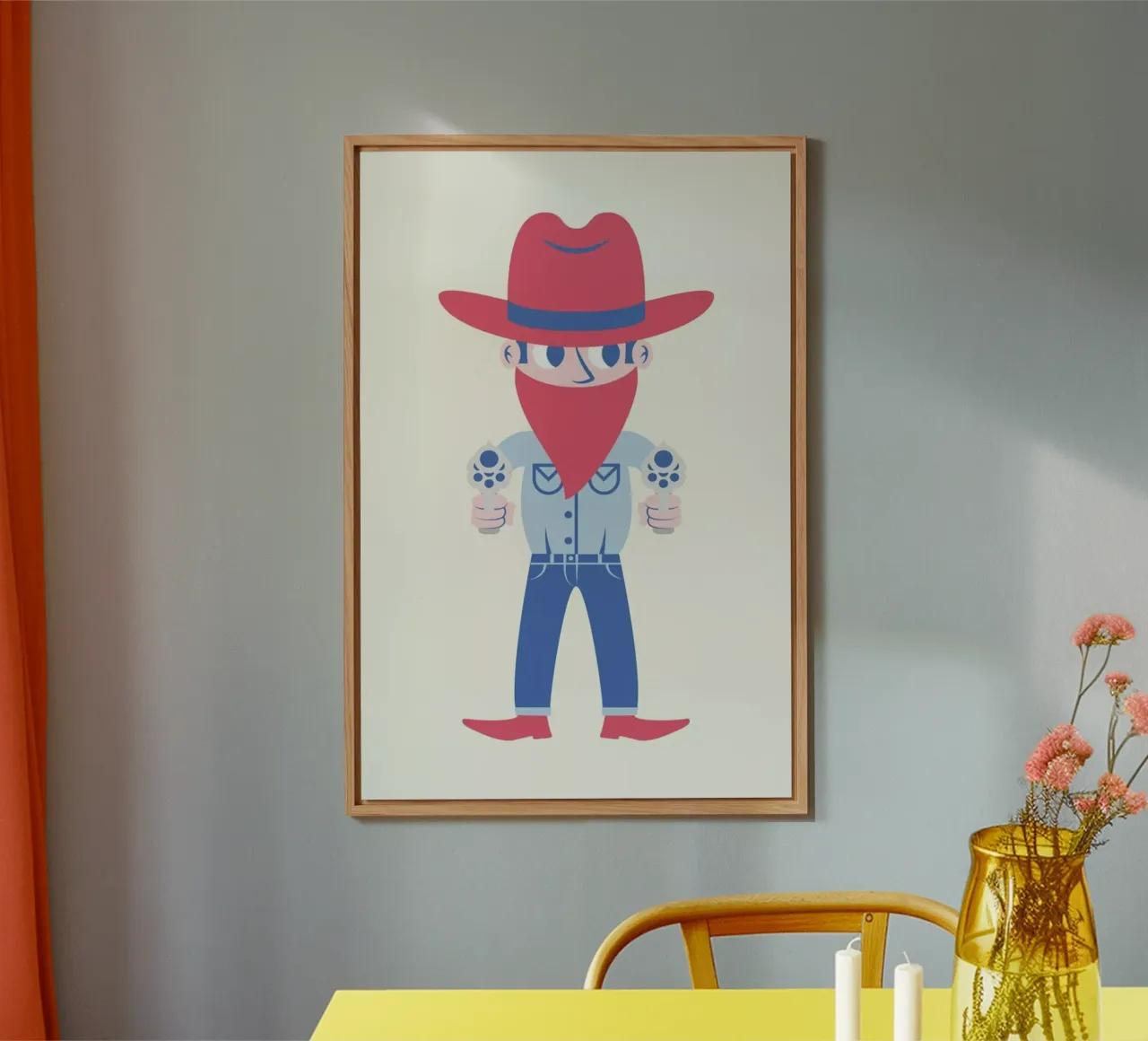 Cowboy alluminio dibond da The Poster Kid
