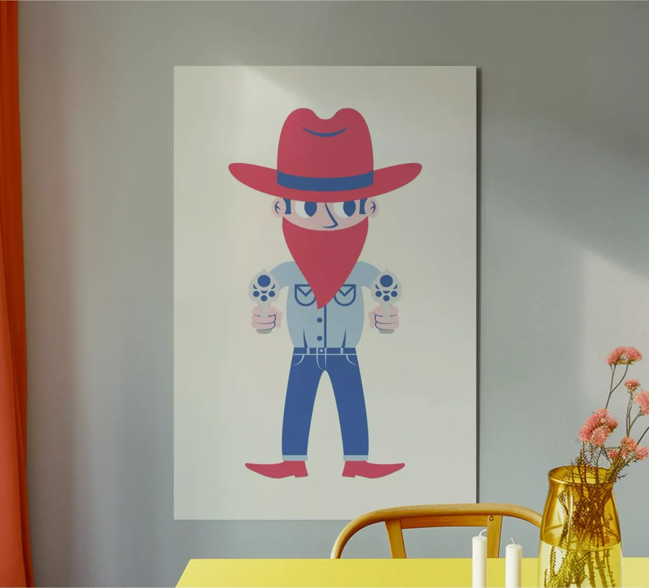 Cowboy alluminio dibond da The Poster Kid