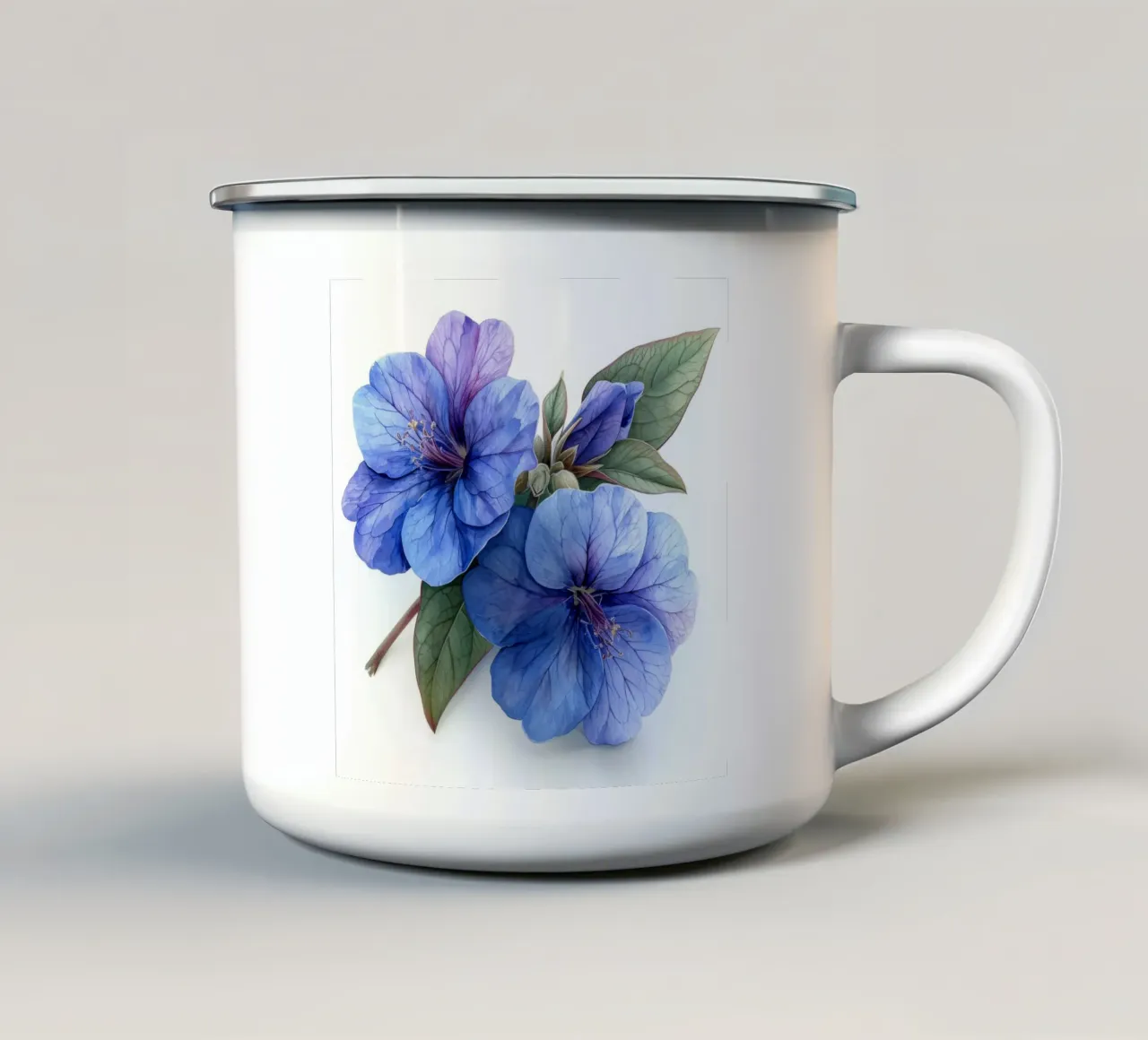 Fiore di lobelia 3 tazza in smalto da Bold Blooms