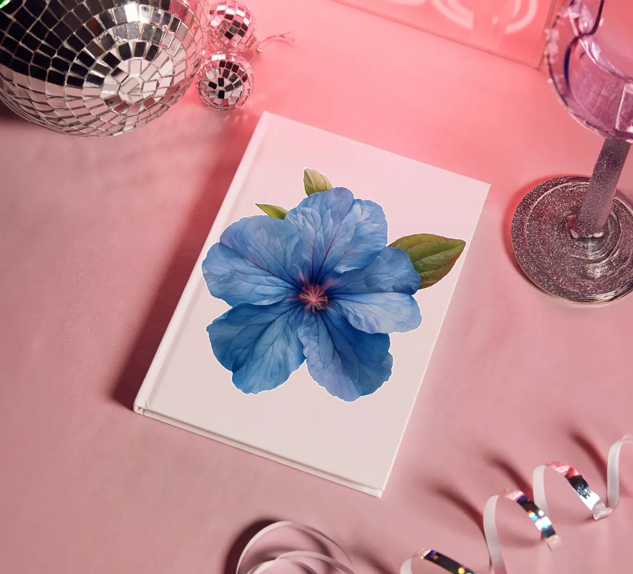 Lobelia Flower 4 notebook by Bold Blooms