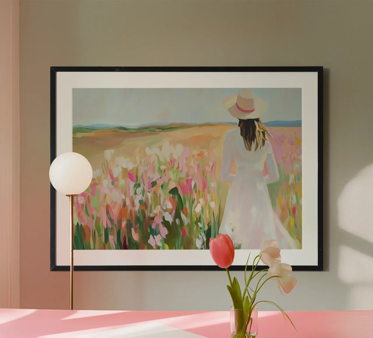 Fiori selvatici Prato Fauvismo Pastello poster da Euphoria Theresa
