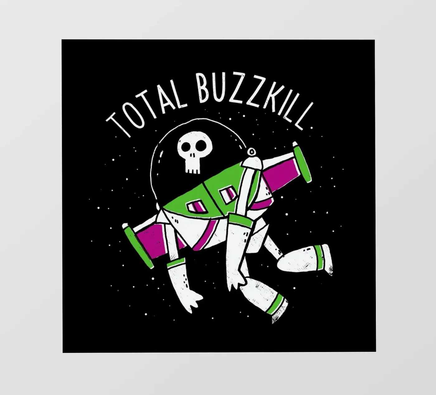 Total Buzzkill backlit folie van DinoMike
