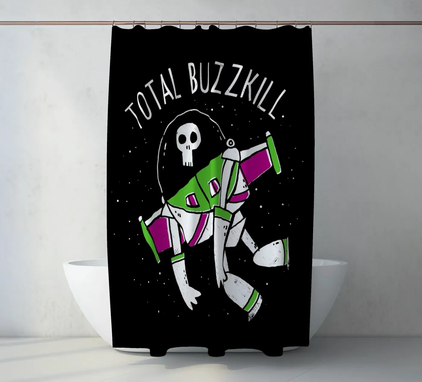 Total Buzzkill douchegordijn van DinoMike