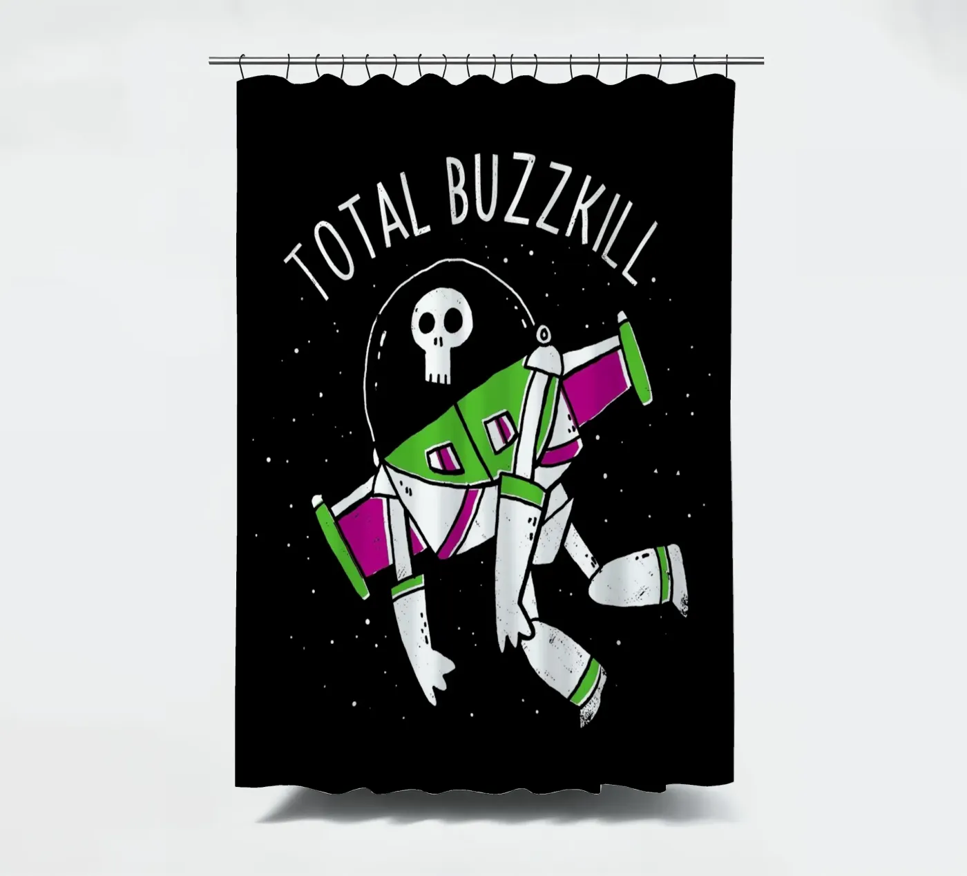 Total Buzzkill Duschvorhang von DinoMike